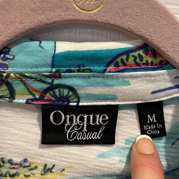 Martha’s Vineyard and Nantucket women’s size medium zip up cotton jacket - Picture 15 of 16